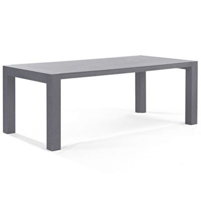 Table de jardin aluminium gris 2 m x 1 m x 0,7 m