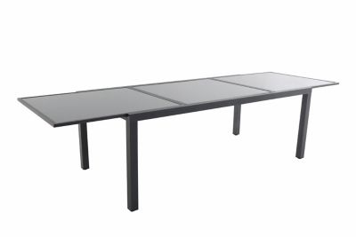 Table de jardin Baru grise 200/300 x 100 cm Castorama