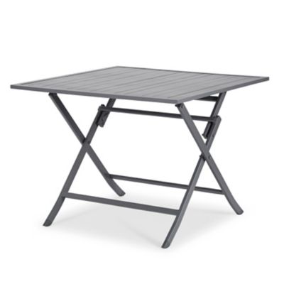 Table De Jardin 2 Personnes, Carrée Pliante 60 X 60 Cm En Bois Teck 1064871 2884