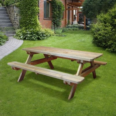 Table de jardin bois 4/6 places Rambouillet