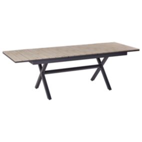 Table de jardin Bois d'ingénierie Gris graphite FANES