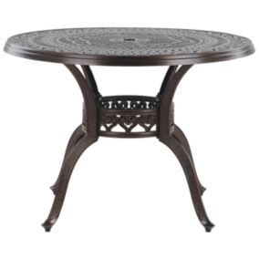 Table de jardin Bois d'ingénierie Marron foncé SALENTO