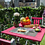 Table de jardin Burano fuchsia pliante 65 x 65 cm