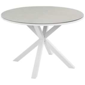 Table de jardin Céramique Verre Taupe MALETTO