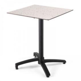 Table de jardin carré (60x60 cm) inclinable terrazzo  Oviala