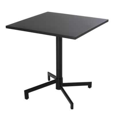 Table de jardin carrée bistrot avec plateau rabattable 70cm anthracite Palavas  Oviala