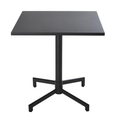 Table de jardin carrée bistrot avec plateau rabattable 70cm anthracite Palavas  Oviala