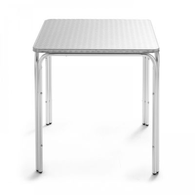 Table de jardin carrée en aluminium  Oviala
