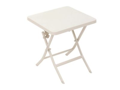 Table de jardin carrée Greensboro Argile - 2 places - Hespéride