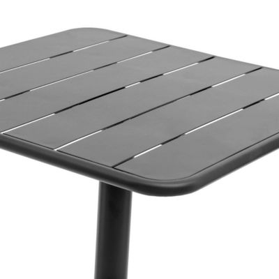 Table de jardin carrée Phuket Graphite - Hespéride