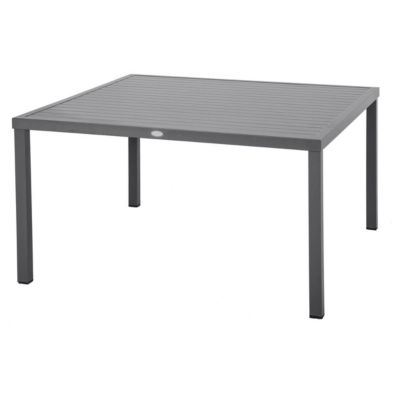 Table de jardin carrée Piazza Graphite - Hespéride