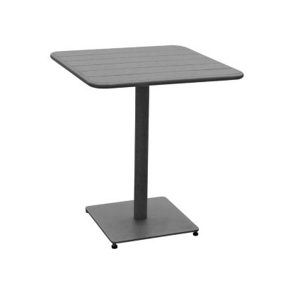 Table de jardin carré Phuket - 2 Places - Gris graphite