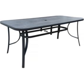 Table de jardin "Cordoba"  Phoenix  8 places  Gris effet marbre