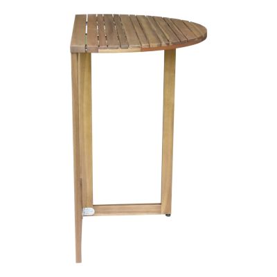 Table de jardin demi-lune pliante Lyco bois d'acacia l.70 x H.74 cm GoodHome