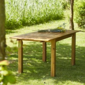 Table de jardin en acacia extensible 6 places