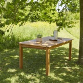 Table de jardin en acacia massif extensible 8/10 places