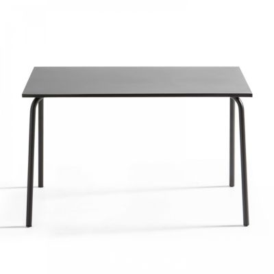 Table de jardin en acier gris Palavas  Oviala