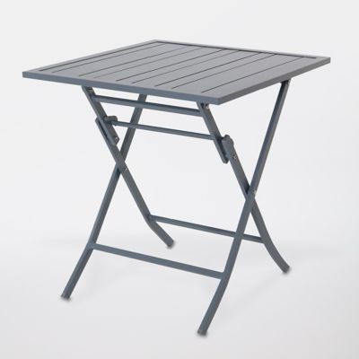 Table de jardin en aluminium Batang 73 x 73 cm anthracite Castorama