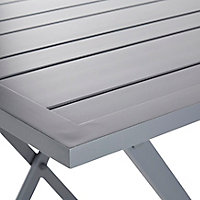 Table de jardin en aluminium Batang 73 x 73 cm anthracite