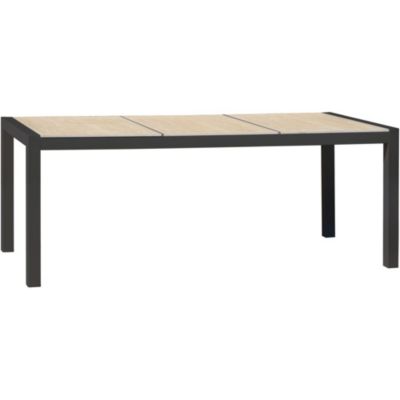 Table de jardin en aluminium et céramique Venise Table fixe
