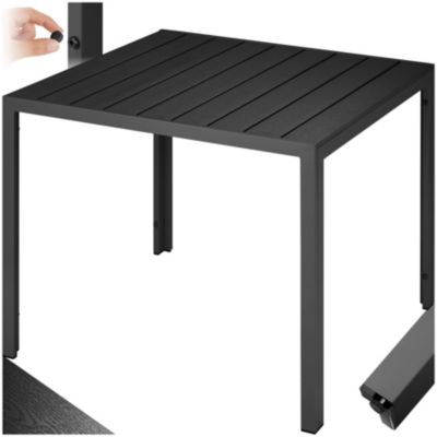Table de jardin en aluminium et plastique 2 Pieds réglables en hauteur
