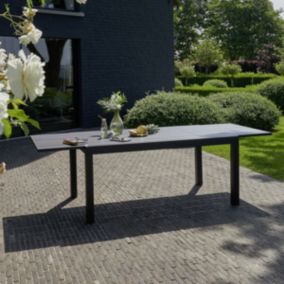 Table de jardin en aluminium extensible 6/10 places