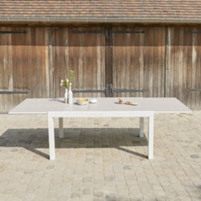 Table de jardin en aluminium extensible 6/10 places