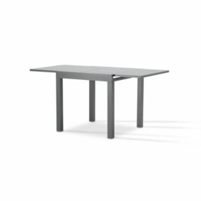 Table de jardin en aluminium gris anthracite 160/80x80 cm - Tokyo