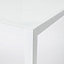 Table de jardin en aluminium Janeiro blanche 150 x 90 cm