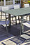 Table de jardin en aluminium kaki extensible 240/300 x 100 cm - Miami DCB GARDEN