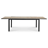 Table de jardin en aluminium Morlaix 180/270 x 100 cm