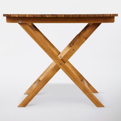 Table de jardin en bois Denia pliante 90 x 90 cm