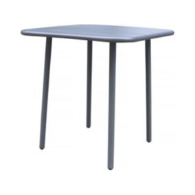 Table de jardin en métal "Bilbao"  70 x 70 x 71 cm  Gris