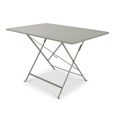 Table de jardin en métal Bistro vert romarin pliante 117 x 77 cm Fermob