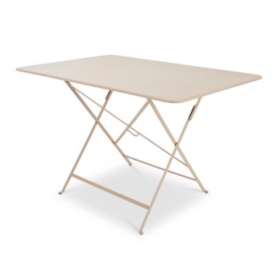 Table de jardin pliante Bistro en métal coloris carbone L.117 x l.77 x H.74  cm