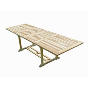 Table de jardin en teck BATAN 10/12 places