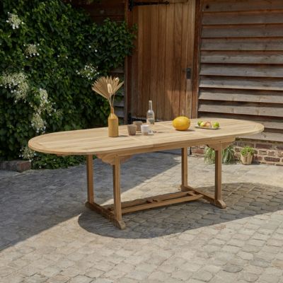 Table de jardin en teck extensible 8/10 places
