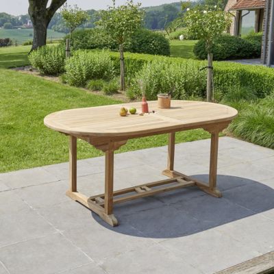 Table de jardin en teck extensible 8/10 places