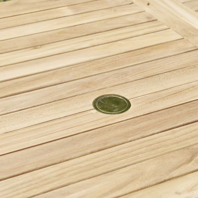 Table de jardin en teck extensible 8/10 places