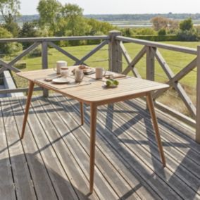 Table de jardin en teck massif 4/6 pers.