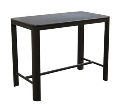 Table de jardin Eos en aluminium coloris graphite L.140 x l.74 x H.105 cm