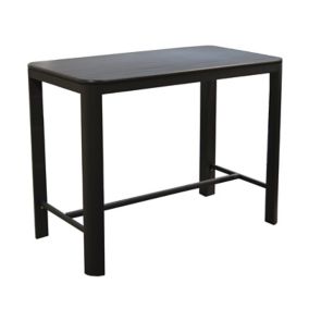 Table de jardin Eos en aluminium coloris graphite L.140 x l.74 x H.105 cm