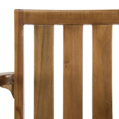 Table de jardin et fauteuils en teck huilé 8/10 personnes