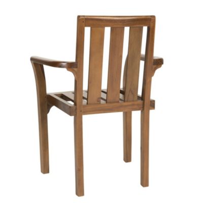 Table de jardin et fauteuils en teck huilé 8/10 personnes