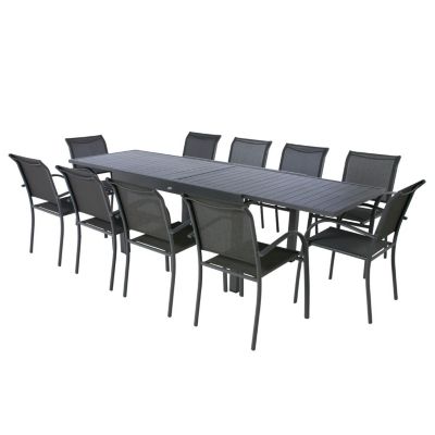 Table de jardin extensible 10 Personnes Piazza