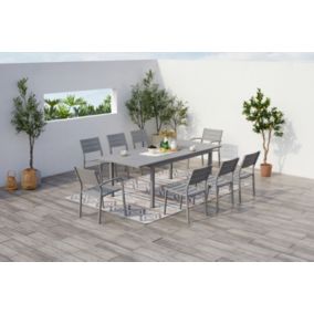 Table de jardin extensible 8 places MEZZANE