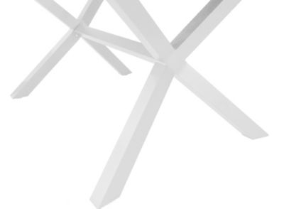 Table de jardin extensible Absolu blanc céramique Downtown Proloisirs L.180/240 x l.100 x H.76,5 cm