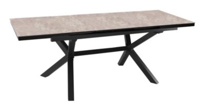 Table de jardin extensible Absolu graphite céramique Downtown Proloisirs L.180/240 x l.100 x H.76,5 cm