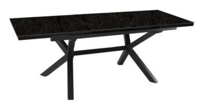 Table de jardin extensible Absolu graphite céramique Filata Proloisirs L.180/240 x l.100 x H.76,5 cm