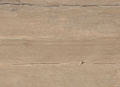 Table de jardin extensible Absolu Proloisirs céramique mat coloris chêne clair châssis blanc P.100 cm x L.180/280 cm x H.77.5 cm